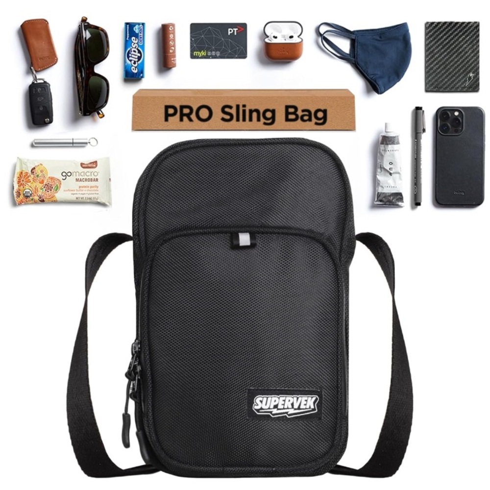 NWT Supervek Sling Bag Pro Crossbody Bag - Picture 2 of 13
